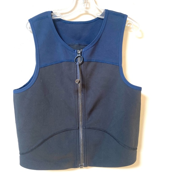 lululemon athletica Tops - Lululemon x Roksanda Face Forward Crop Top in Black/Navy colorway Sz Small